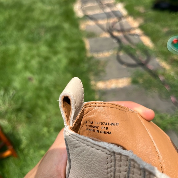 Frye White Ankle Boots - Picture 6 of 7